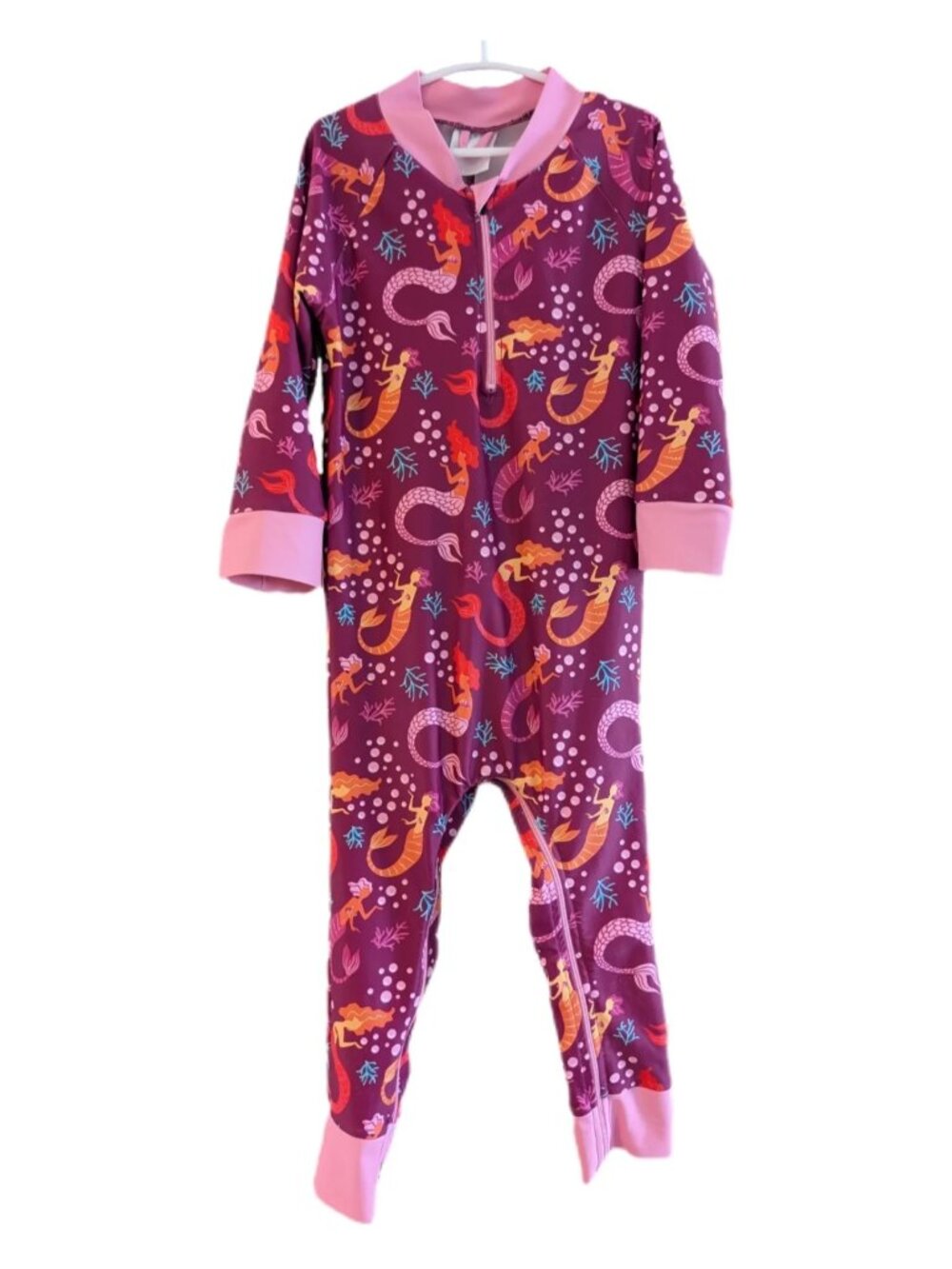 Honeysuckle Mermaid Full Coverage Rashguard Swimsuit Toddler Girls Swim 3T